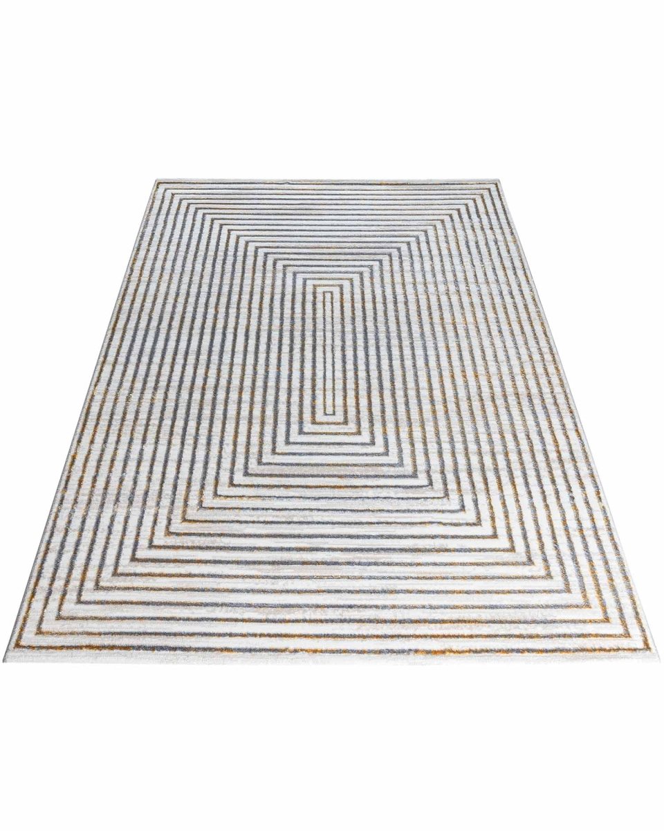 Alfombra Gamma 633A Beige Gris Dorado Kodaz Carpet
