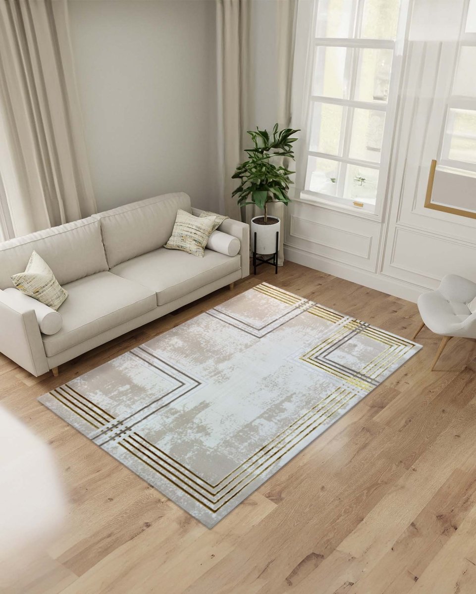 Alfombra Gamma 634A Beige Dorado Kodaz Carpet