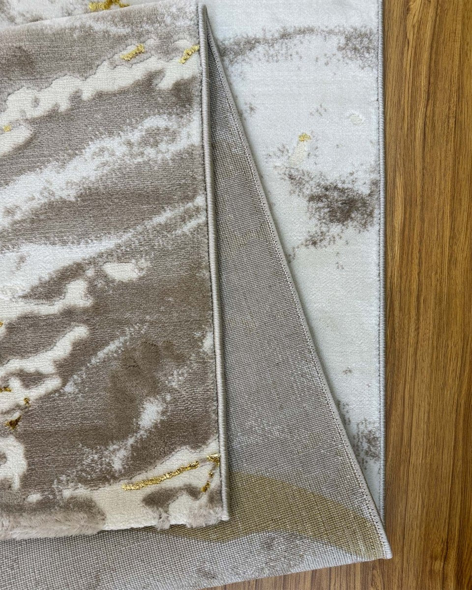 Alfombra Gamma 681A Beige Dorado Kodaz Carpet