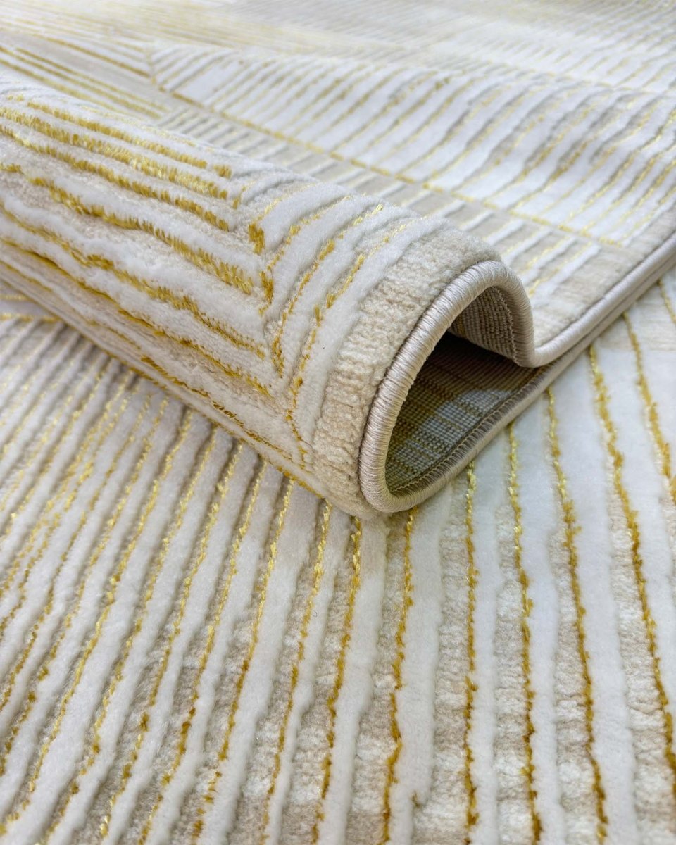 Alfombra Gamma 685A Beige Dorado Kodaz Carpet
