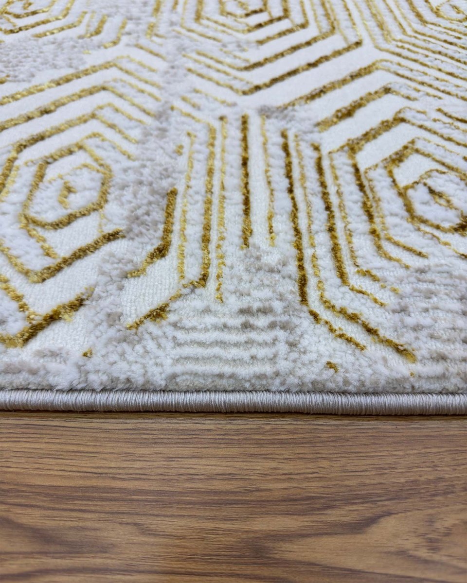 Alfombra Gamma 687A Beige Dorado Kodaz Carpet