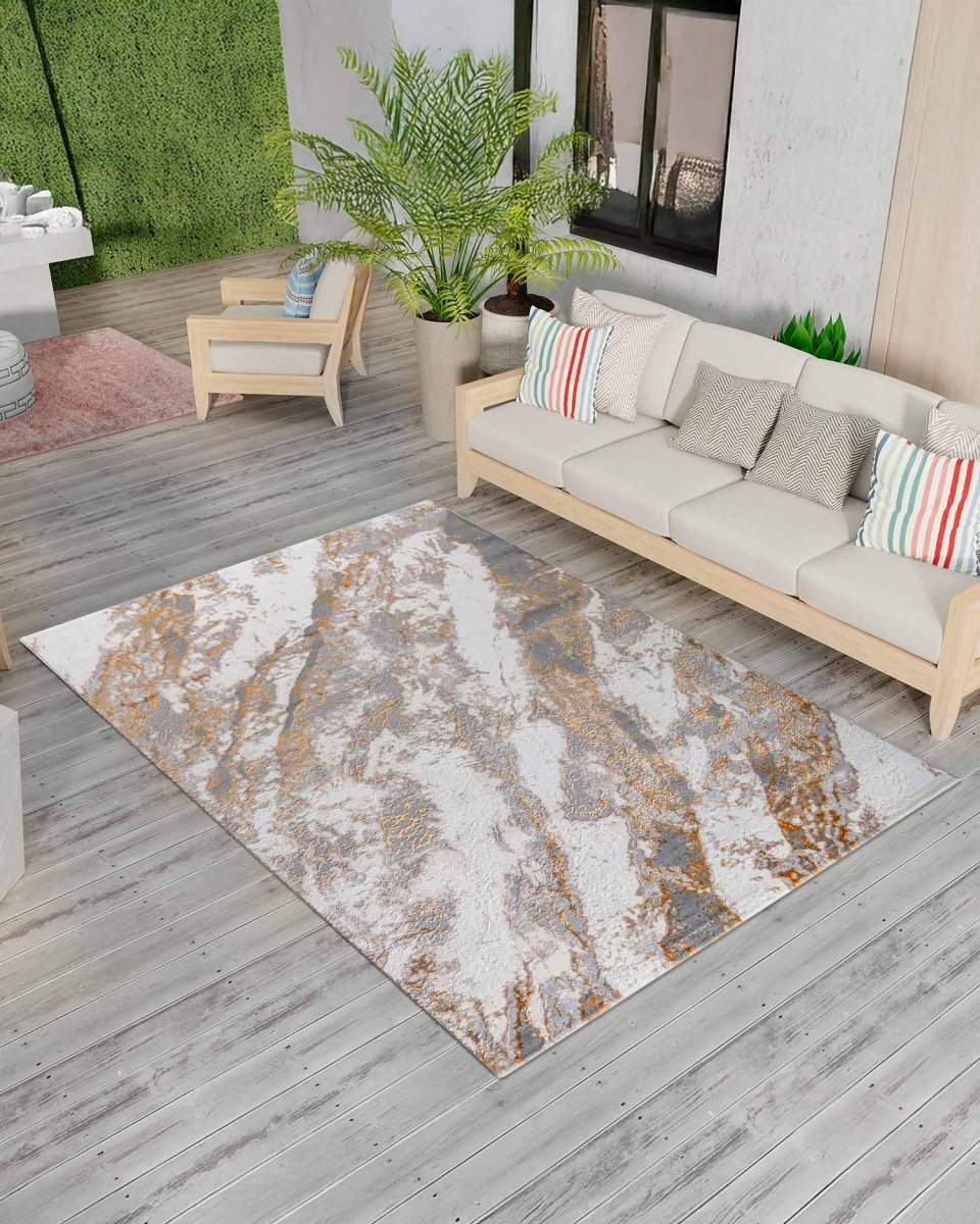 Alfombra Gamma 721A Beige Gris Kodaz Carpet