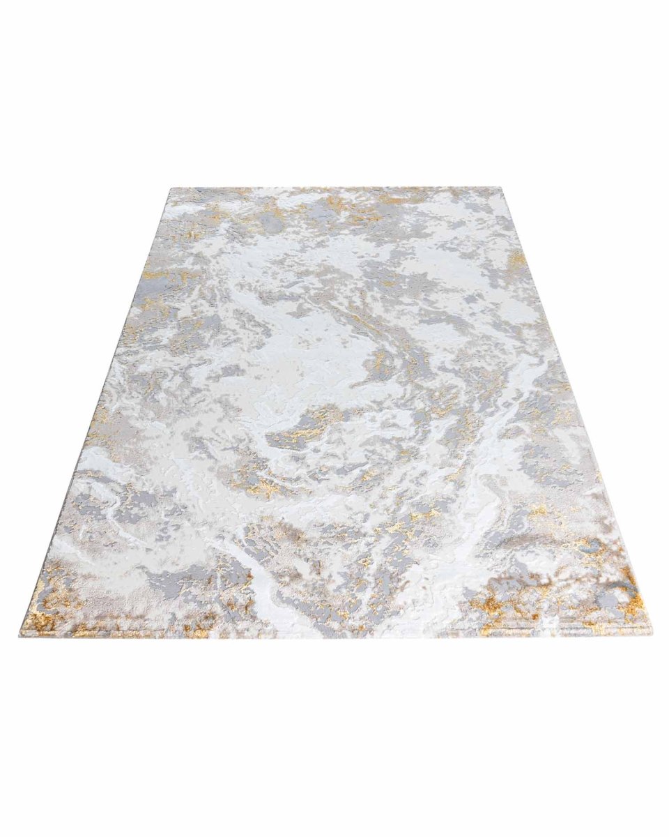 Alfombra Gamma 728A Gris Dorado Kodaz Carpet