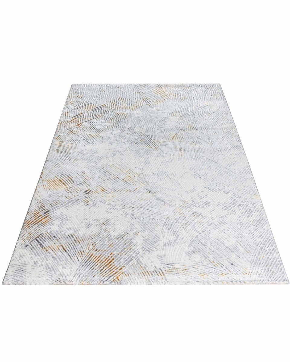 Alfombra Gamma 731A Dorado Plateado Kodaz Carpet
