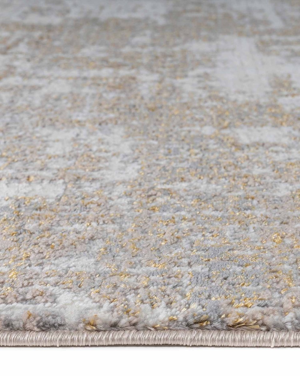 Alfombra Gamma 742A Gris Dorado Kodaz Carpet