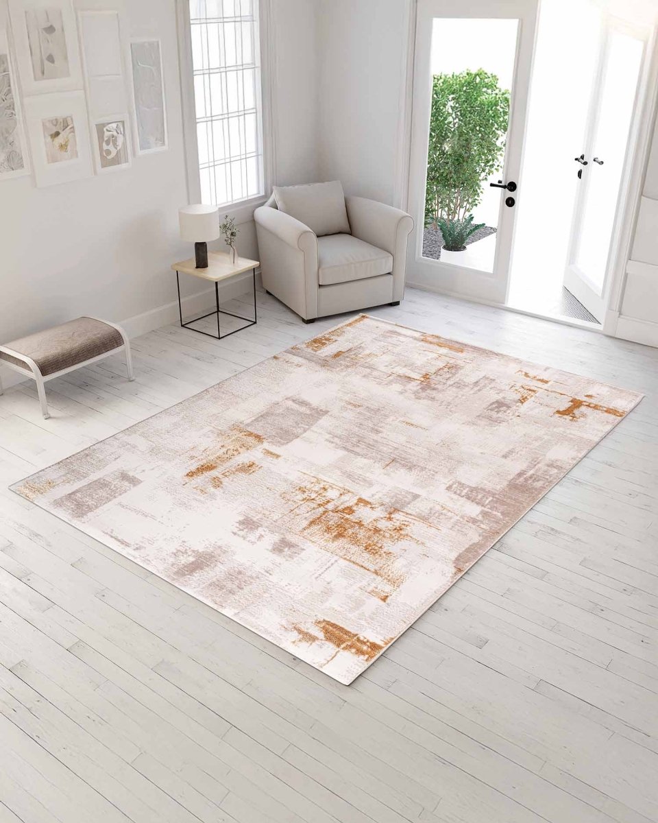 Alfombra Gamma 743A Beige Dorado Kodaz Carpet