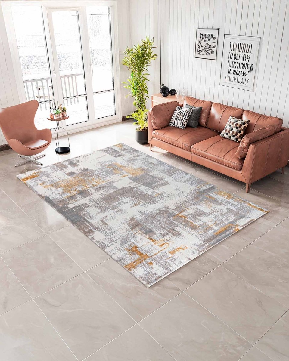 Alfombra Gamma 743A Blanco Gris Kodaz Carpet