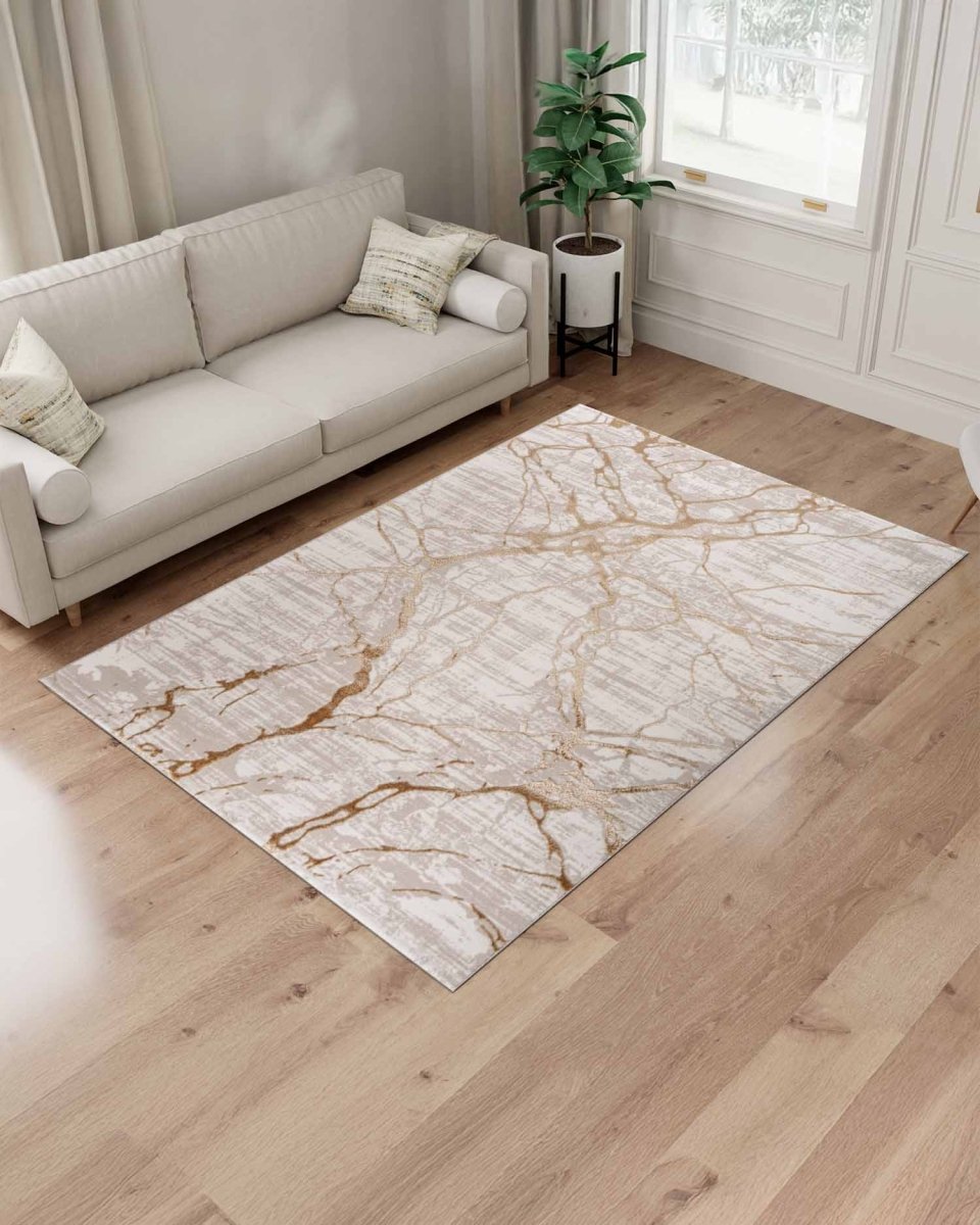 Alfombra Gamma 786A Beige Dorado Kodaz Carpet