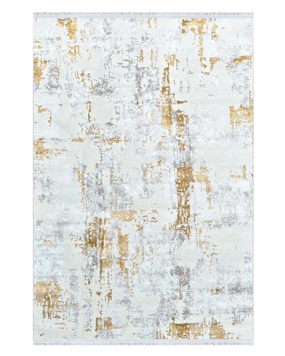 Alfombra Lotus 291 Blanco Dorado Kodaz Carpet