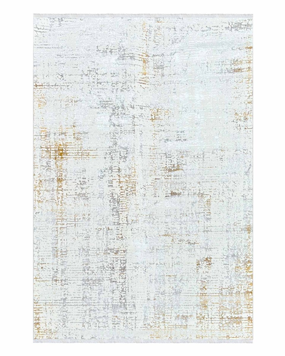 Alfombra Lotus 434 Blanco Dorado Kodaz Carpet