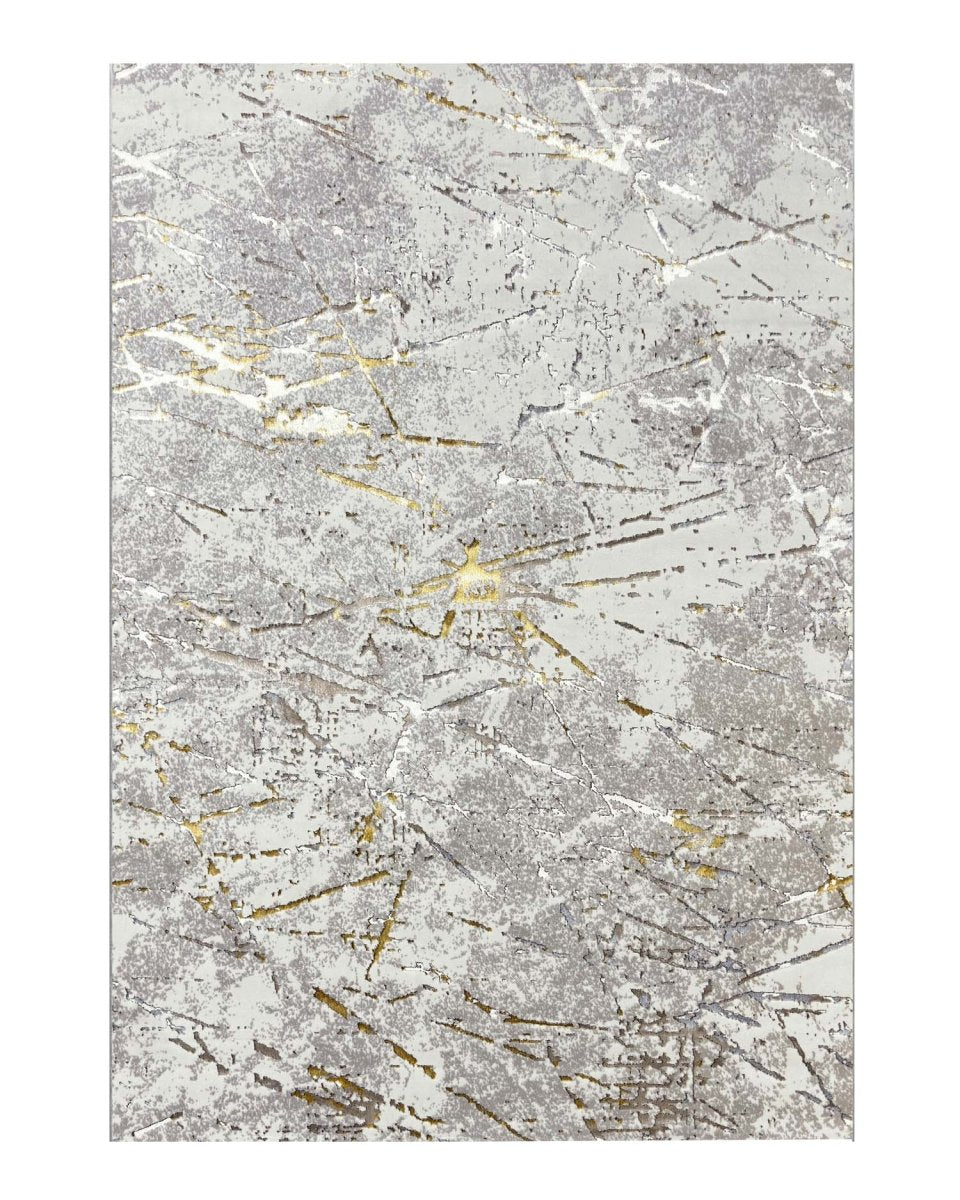 Alfombra Prada 1435A Gris Dorado Kodaz Carpet