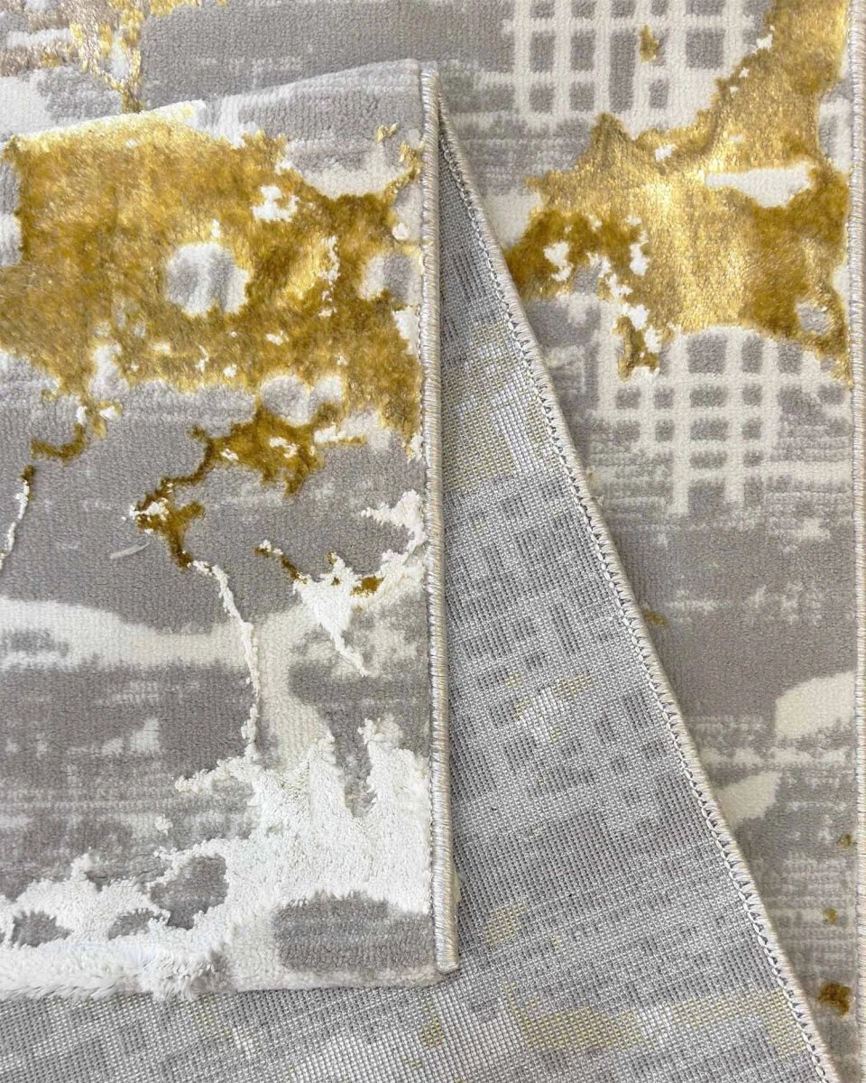 Alfombra Prada 658A Gris Dorado  Kodaz Carpet
