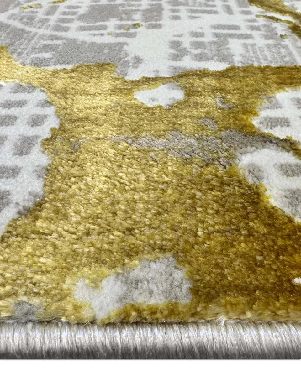 Alfombra Prada 658A Gris Dorado  Kodaz Carpet