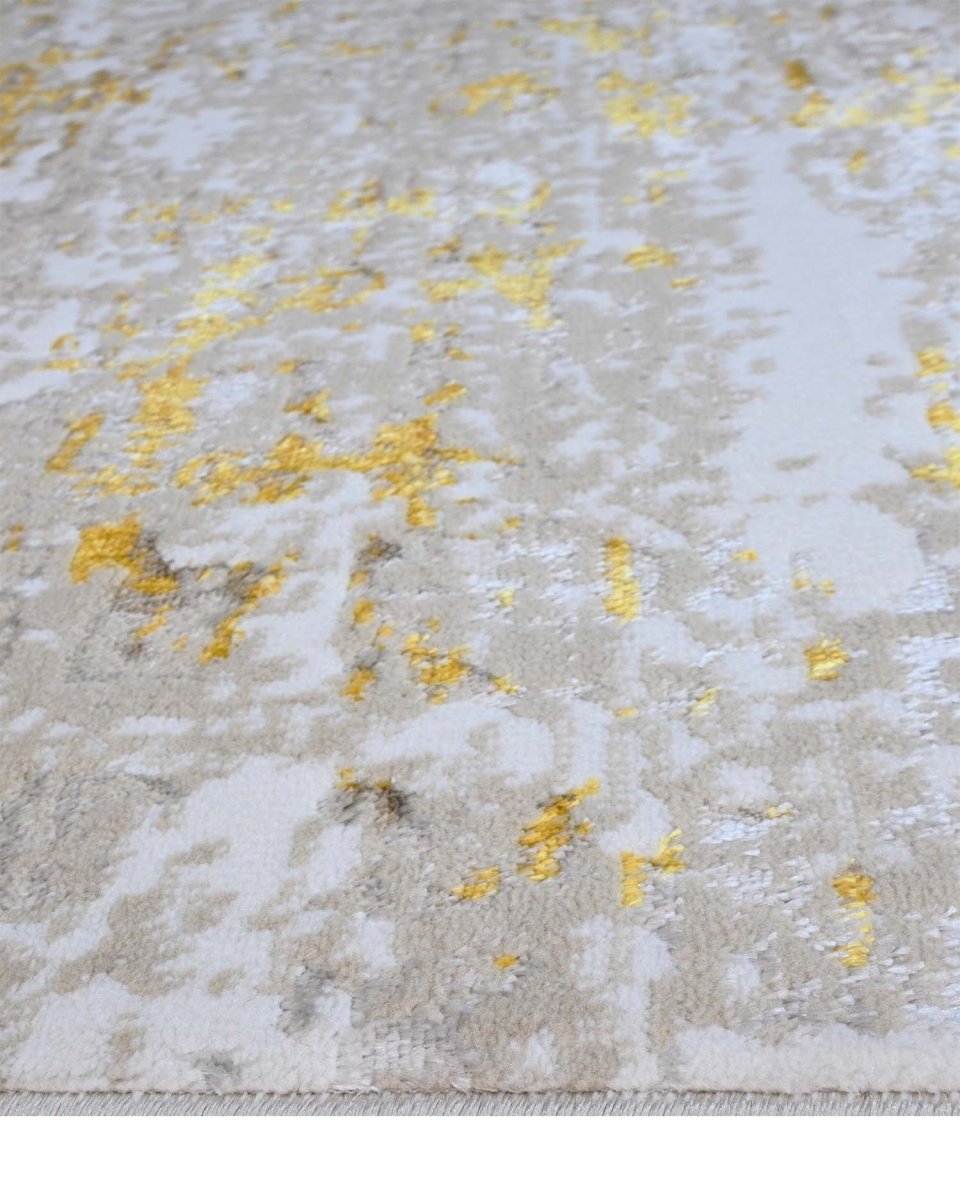 Alfombra Zeta 107A Gris Dorado Kodaz Carpet