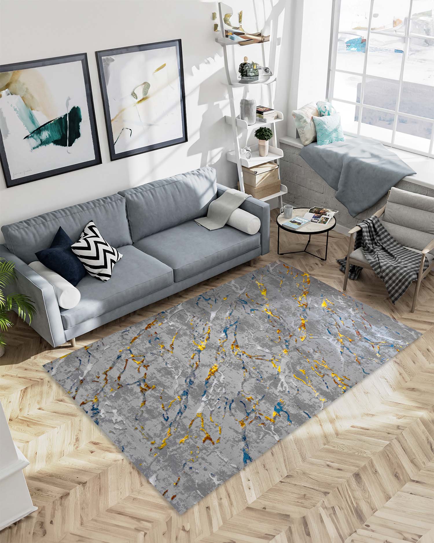 Zeta 428A Gris Azul | Alfombra - Kodaz Carpet Latam