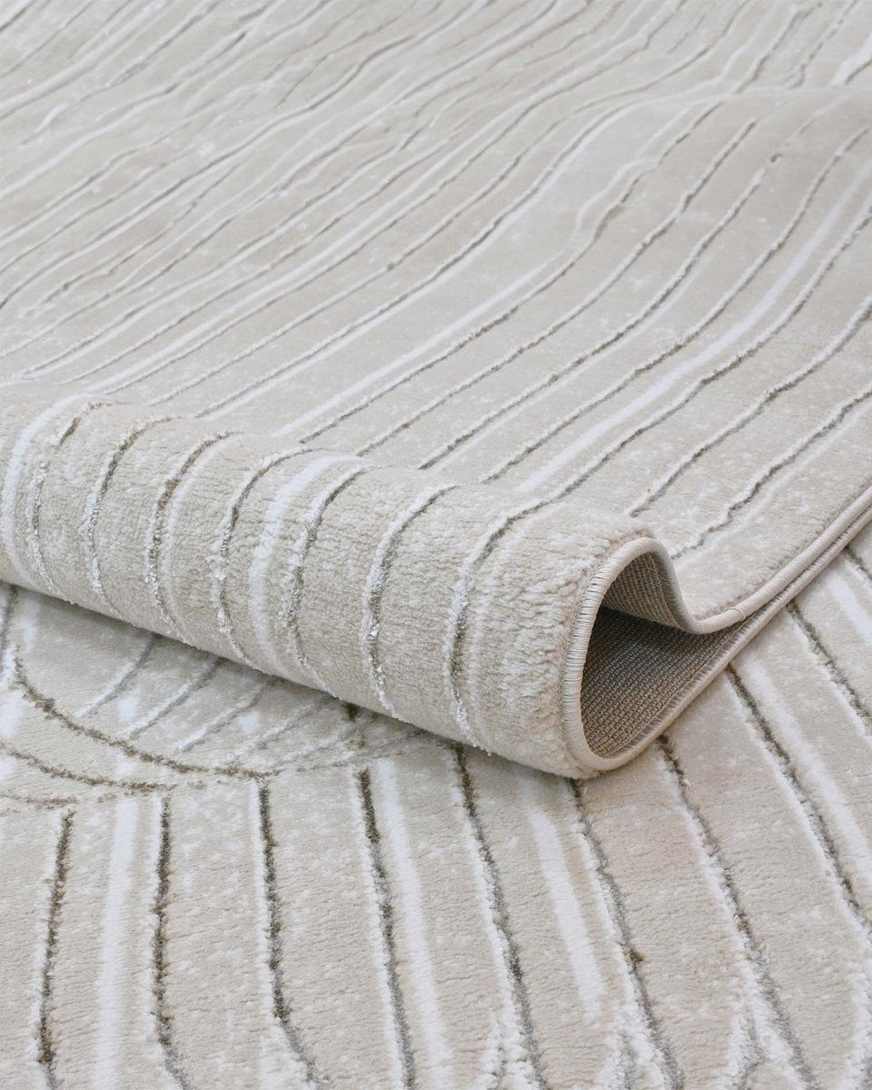 Zeta 751A Beige Plateado | Alfombra Kodaz Carpet